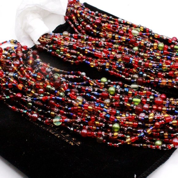 Joan Rivers Classics Collection Contemporary Multi-Strands Torsade Reds Necklace - Picture 12 of 12